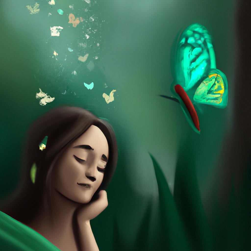Imagem de capa do post Sonhar com Borboleta Verde: Descubra seu Significado! com um desenho digital