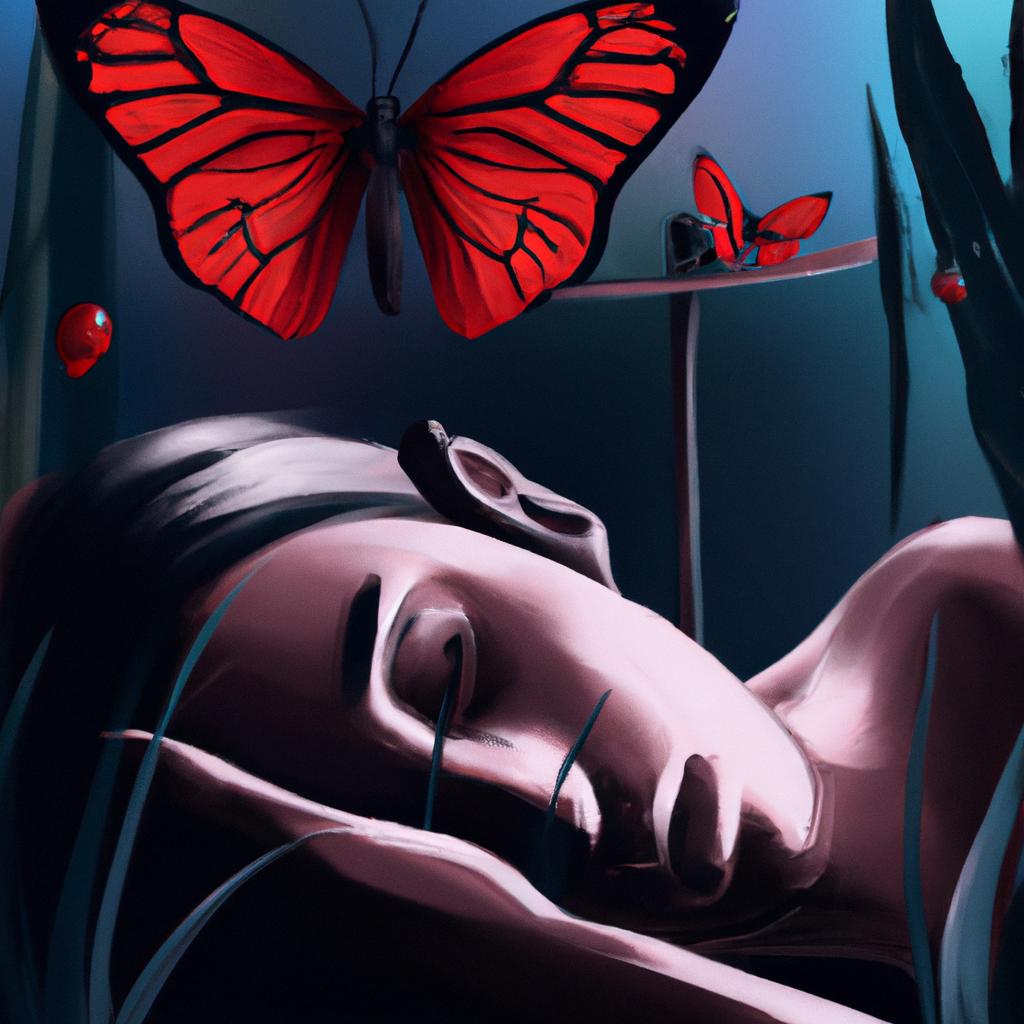 Imagem de capa do post Descubra o que Significa Sonhar com Borboleta Vermelha! com um desenho digital