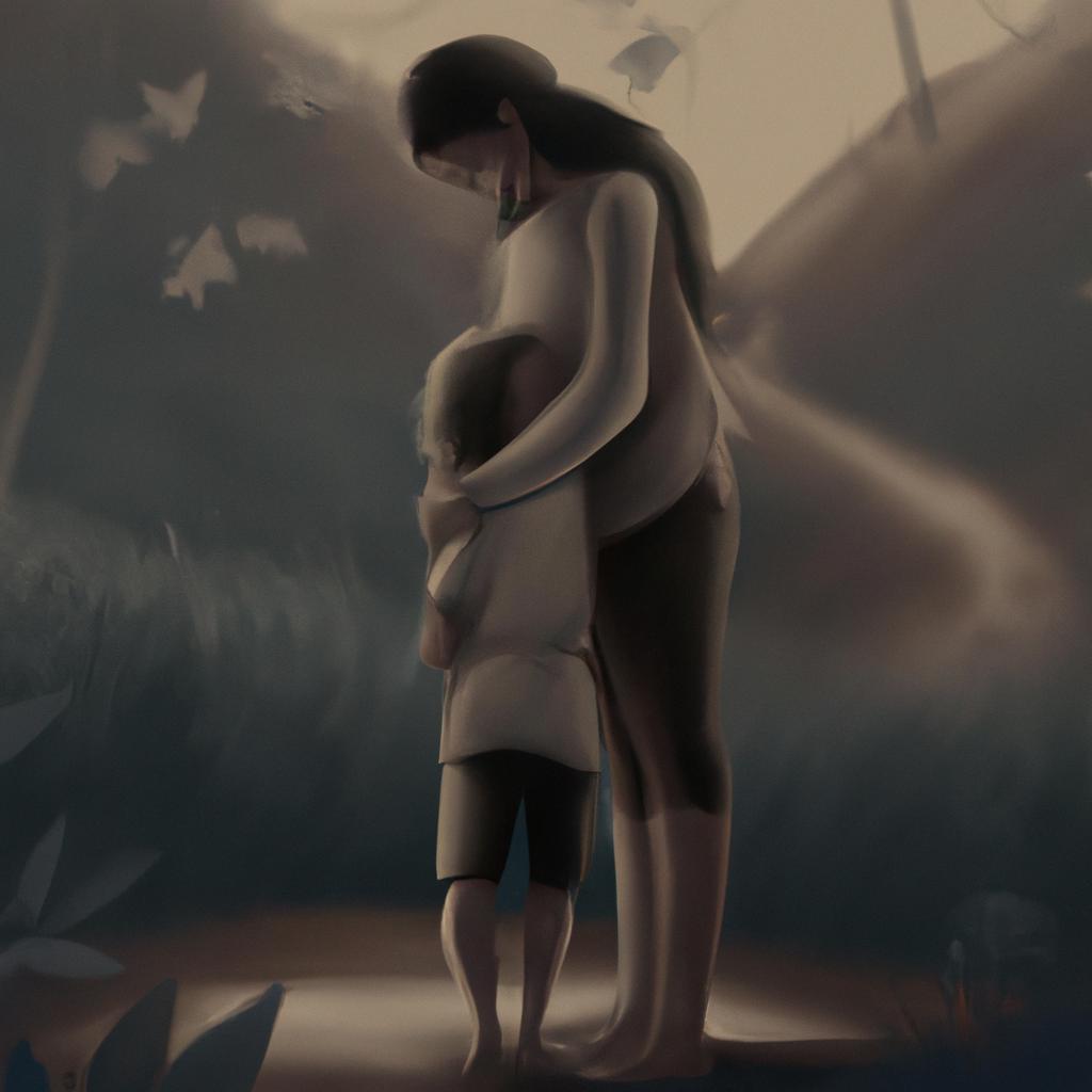 Imagem de capa do post "Sonhar com Briga com a Mãe: Entenda o Significado" com um desenho digital