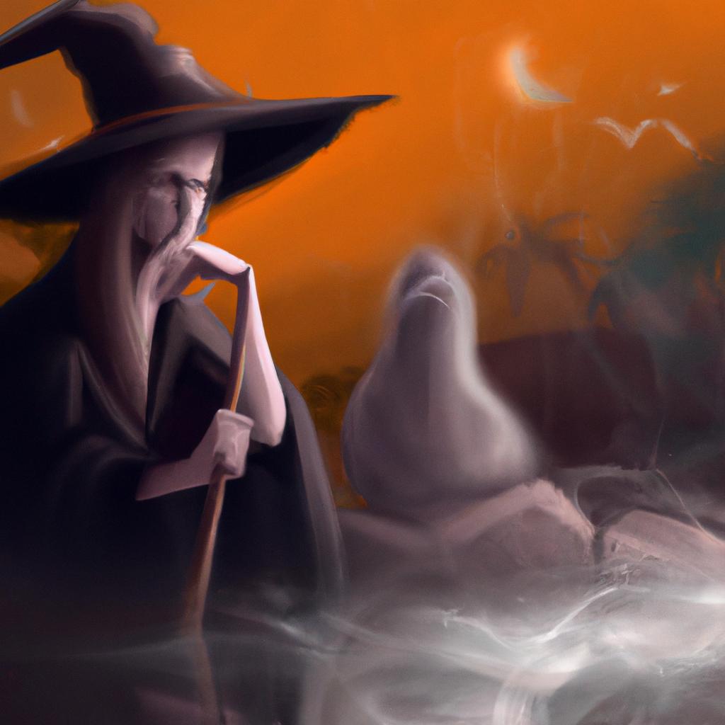 Imagem de capa do post Sonhar com Bruxa Velha: O Significado Revelado! com um desenho digital