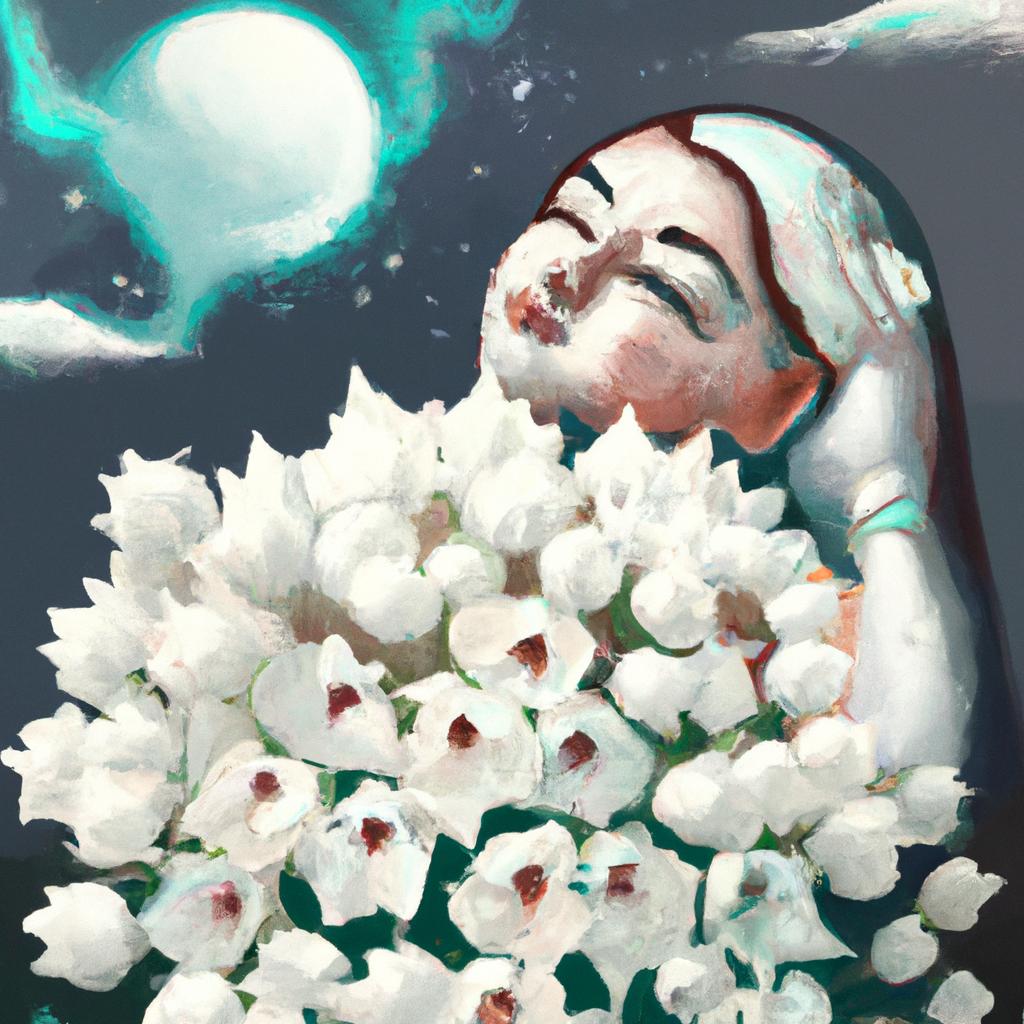 sonhar com buque de flores branca2