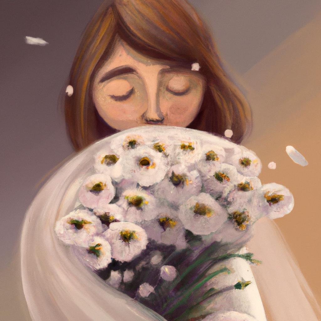 sonhar com buque de flores branca3