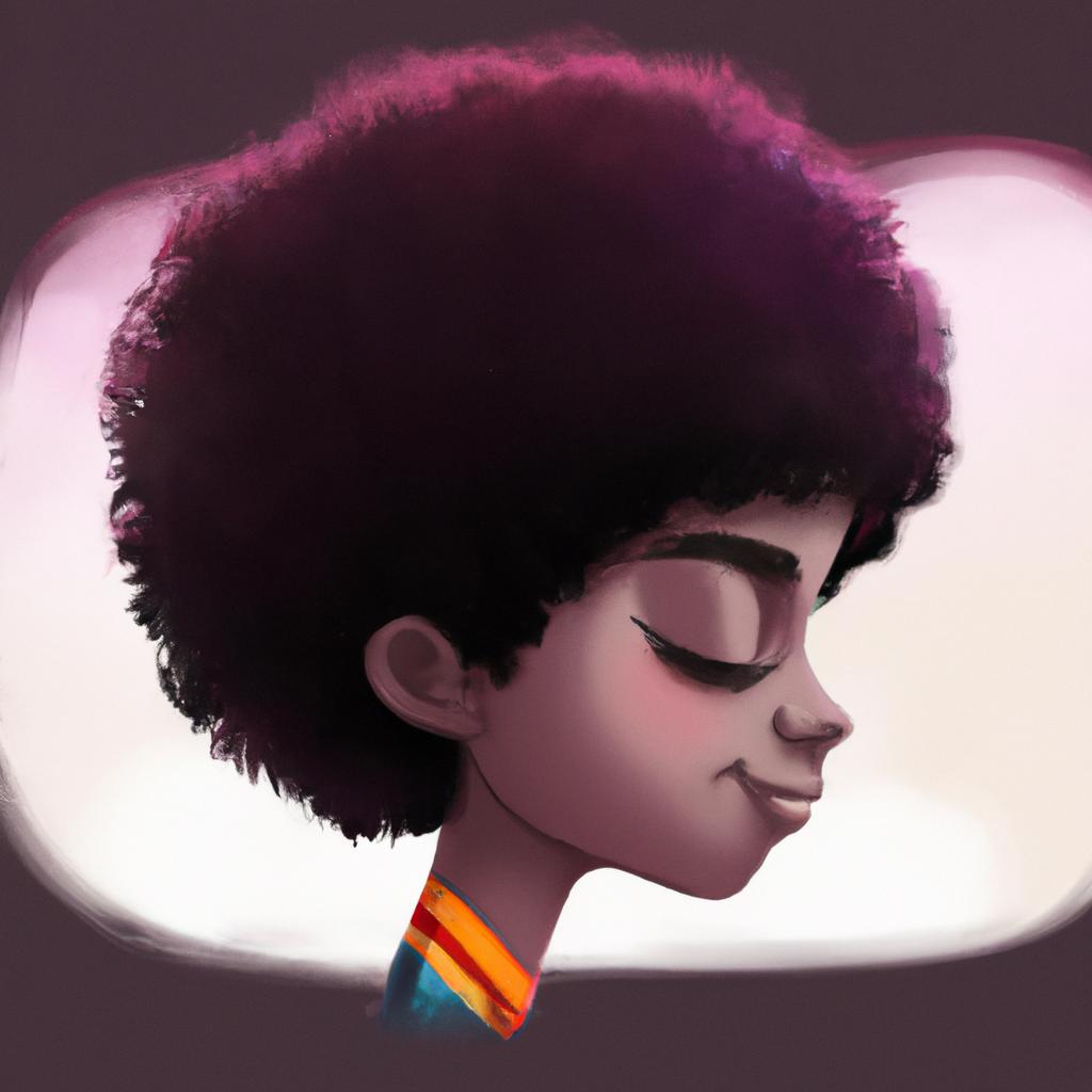 Imagem de capa do post "Sonhar com Cabelo Cacheado e Curto: Descubra o Significado!" com um desenho digital