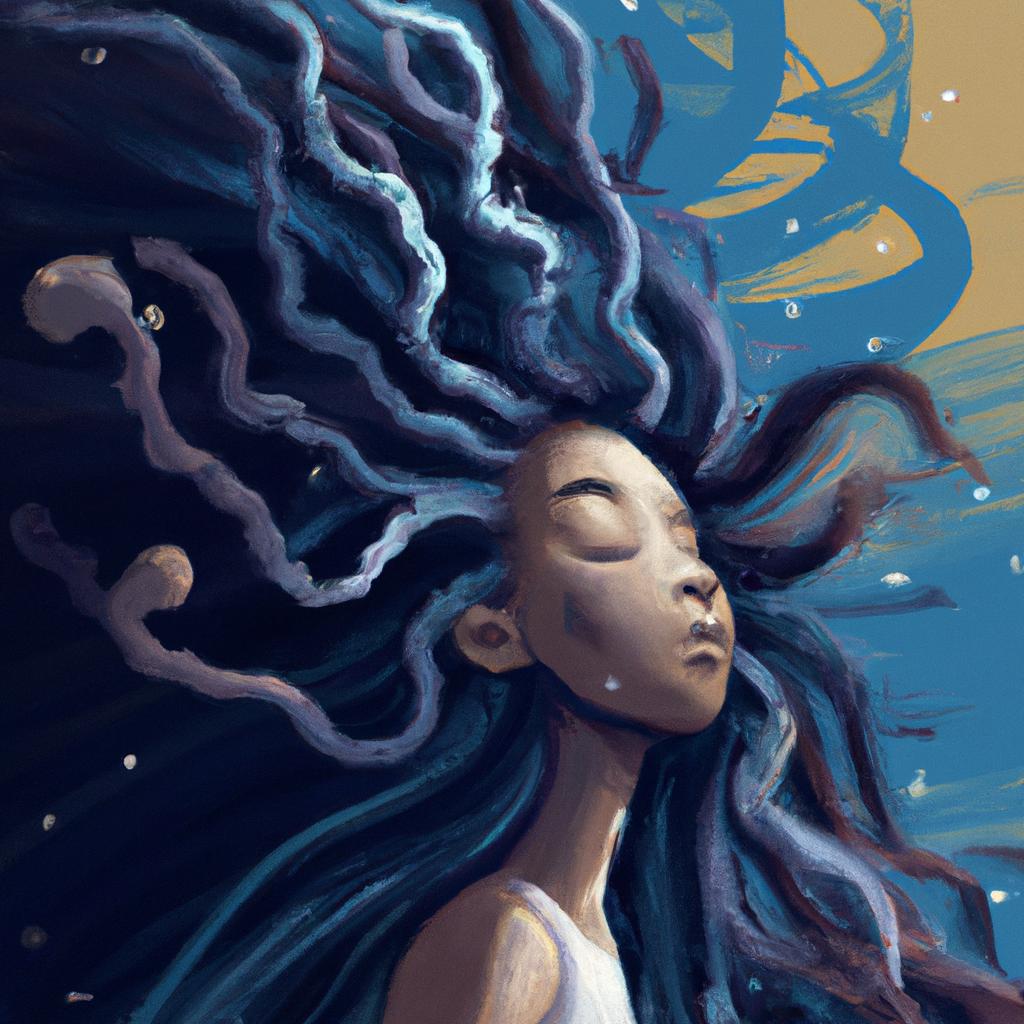 Imagem de capa do post Sonhar com Cabelo Cheio: O Significado Revelado! com um desenho digital