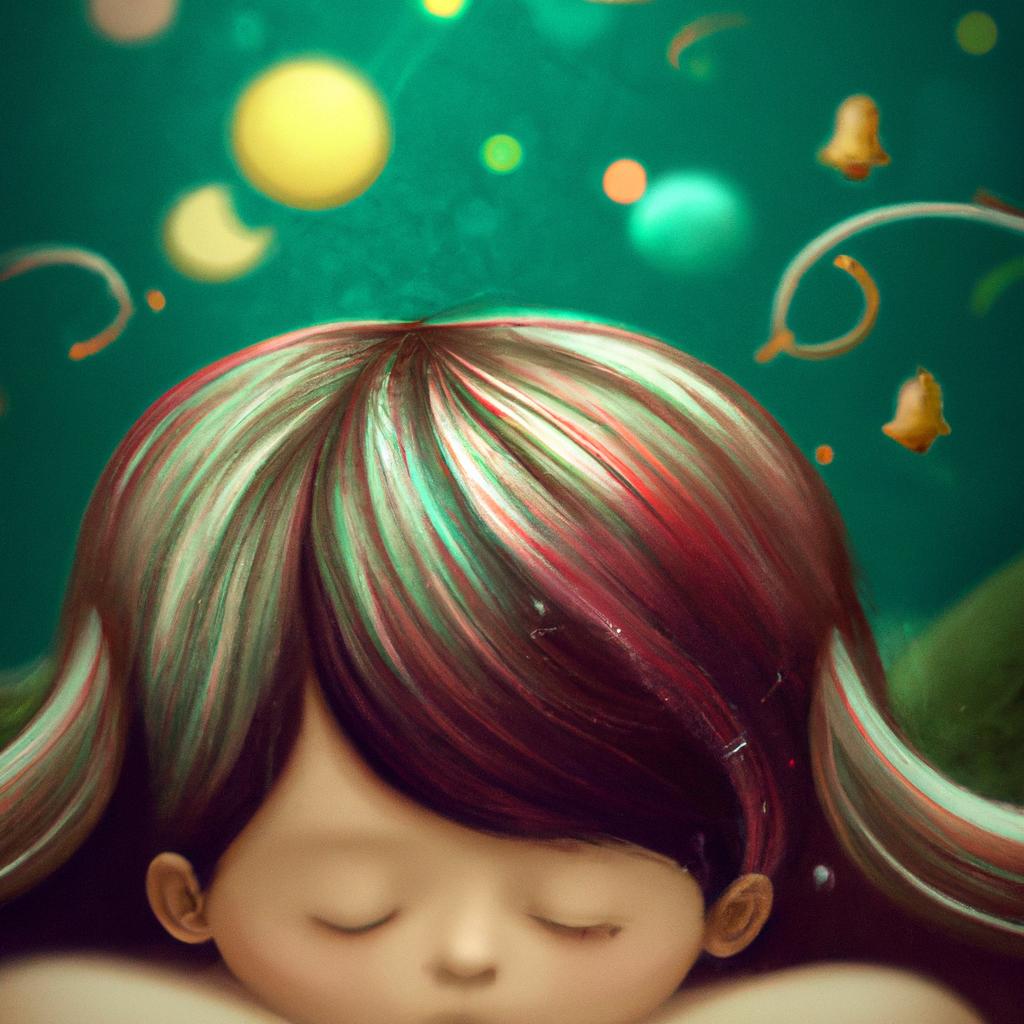 Imagem de capa do post "Descubra o Significado de Sonhar com Cabelo de Bebê!" com um desenho digital