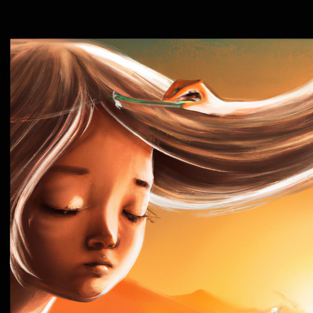 Imagem de capa do post "Descubra o Significado do Sonho com Cabelo de Outra Pessoa!" com um desenho digital