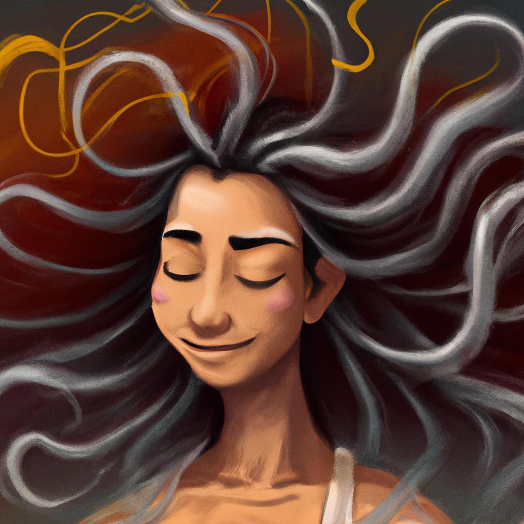 Imagem de capa do post "Sonhar com Cabelo e o Que Revela? Descubra!" com um desenho digital