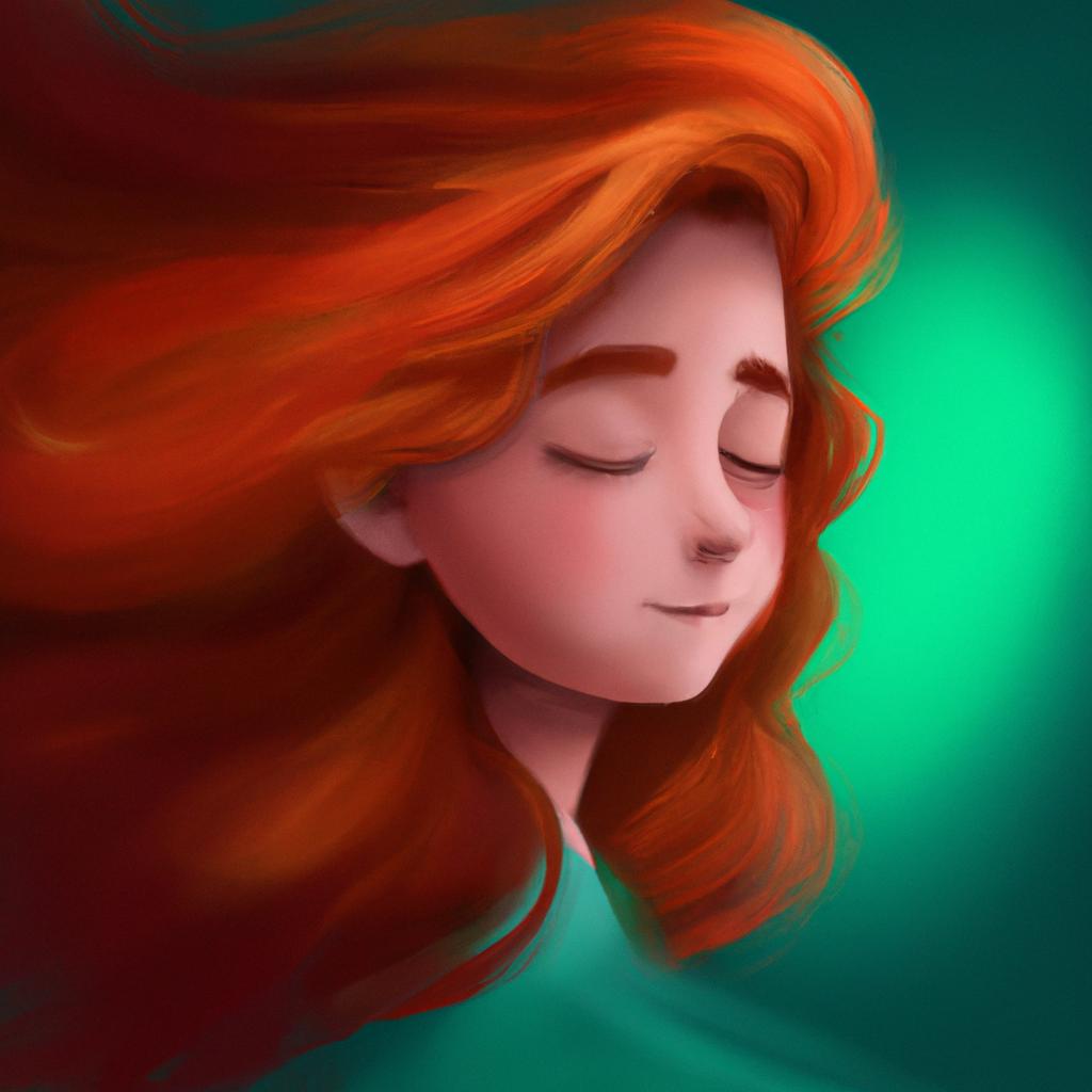 Imagem de capa do post "Descubra o que Significa Sonhar com Cabelo Ruivo!" com um desenho digital