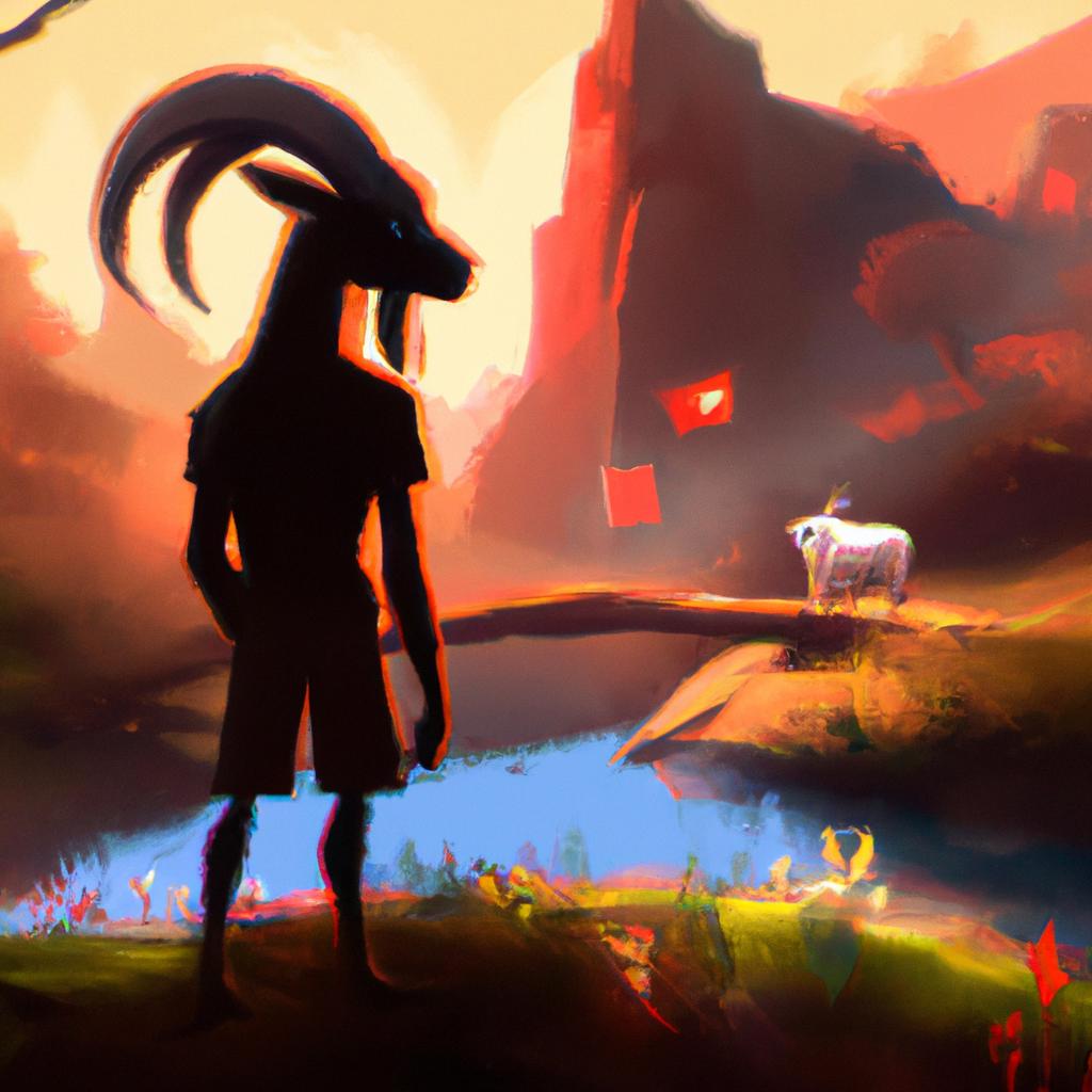 Imagem de capa do post "Descubra O Significado De Sonhar Com Cabra Jogo do Bicho!" com um desenho digital