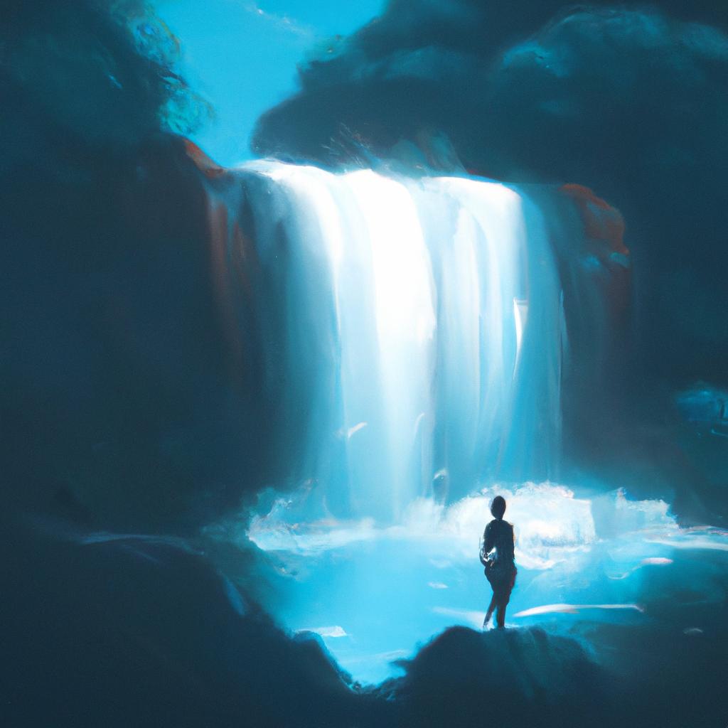 Imagem de capa do post Descubra o Significado de "Sonhar com Cachoeira": Um Guia! com um desenho digital