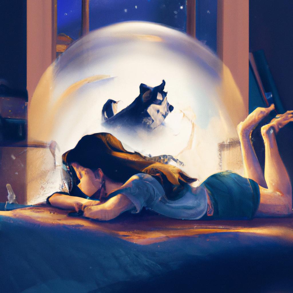 Imagem de capa do post "Sonhar com Cachorrinho Novo: Descubra o Significado!" com um desenho digital