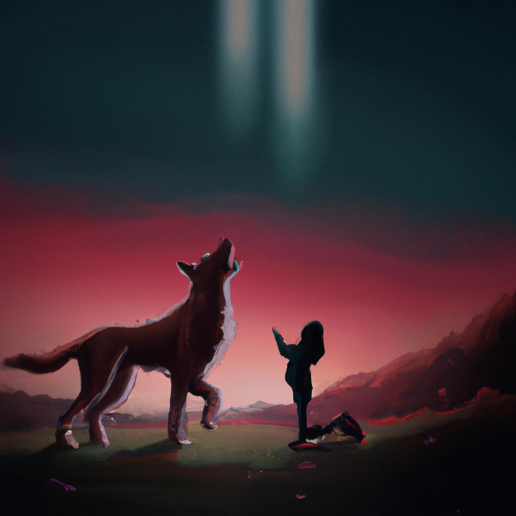 Imagem de capa do post "Descubra o que Significa Sonhar com Cachorro Bravo Querendo Morder" com um desenho digital