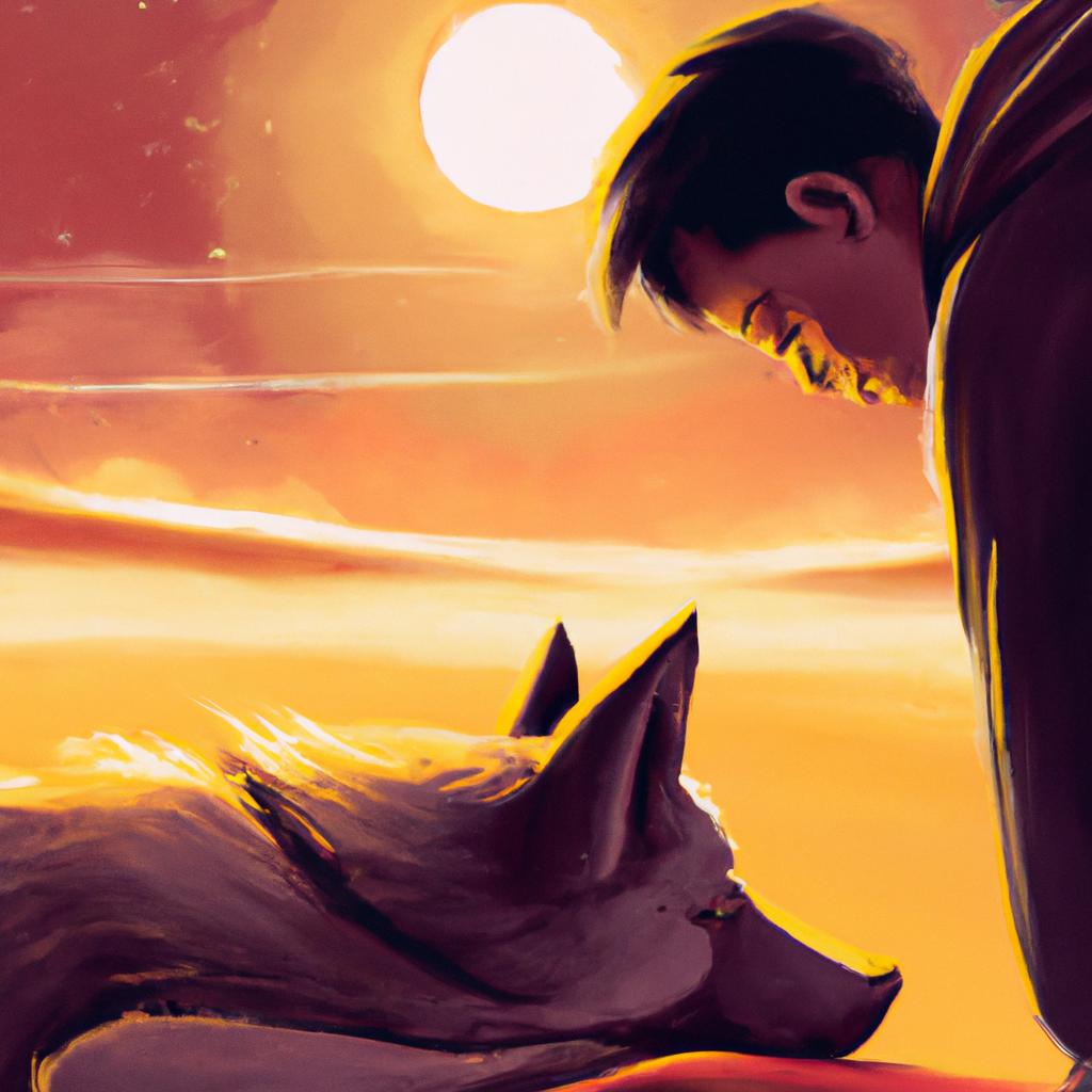 Imagem de capa do post "Descubra o Significado de Sonhar com um Cachorro Bravo!" com um desenho digital