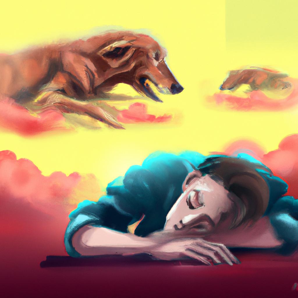 Imagem de capa do post "Descubra o Significado Quando Sonha com o Cachorro de Estimação Já Morto!" com um desenho digital
