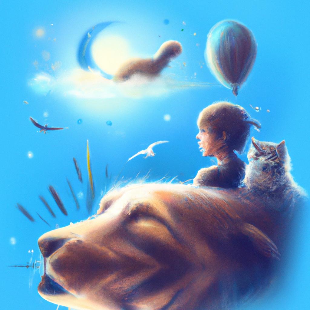 Imagem de capa do post "Descubra o Significado de Sonhar com Cachorro e Gato Juntos!" com um desenho digital