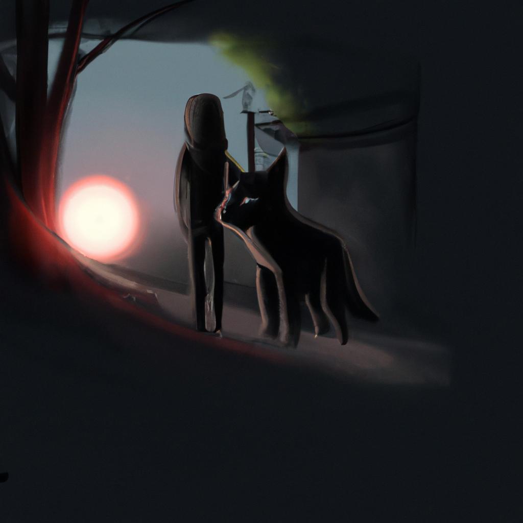 Imagem de capa do post "Sonhar com Cachorro Endemoniado? Descubra o Significado!" com um desenho digital