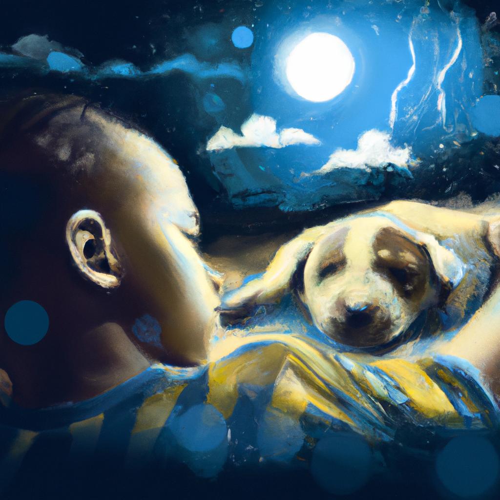 Imagem de capa do post "Descubra o Significado de Sonhar com Cachorro Filhote Abandonado!" com um desenho digital