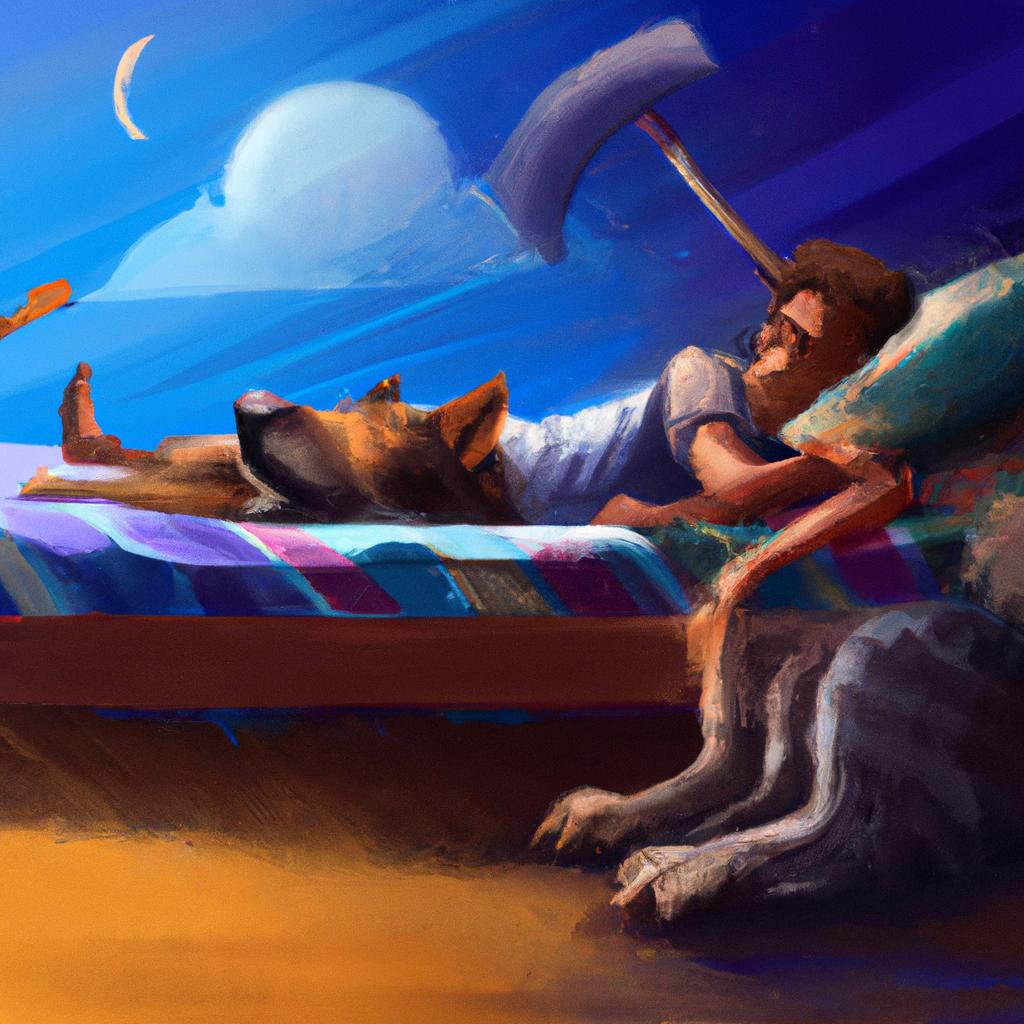 Imagem de capa do post "Sonhar com Cachorro Magro e Doente: Descubra o Significado!" com um desenho digital