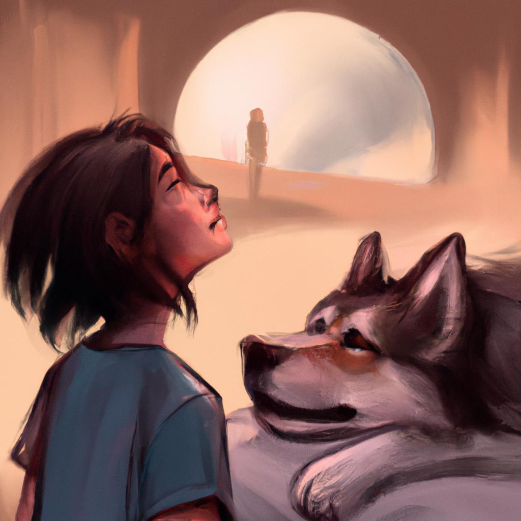 Imagem de capa do post Descubra o Significado de Sonhar com Cachorro Manso! com um desenho digital