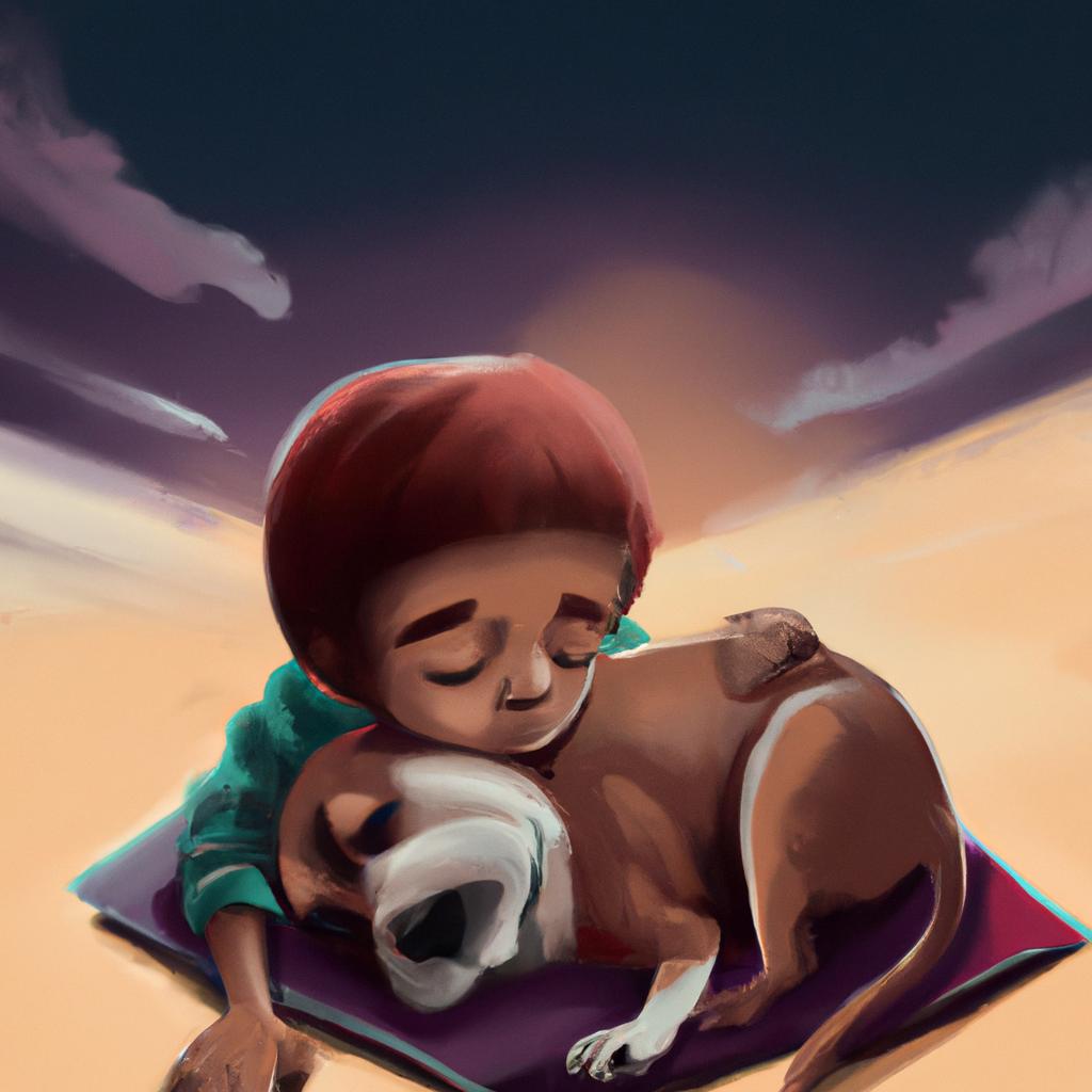 Imagem de capa do post "Descubra o Significado de Sonhar com Cachorro Marrom!" com um desenho digital