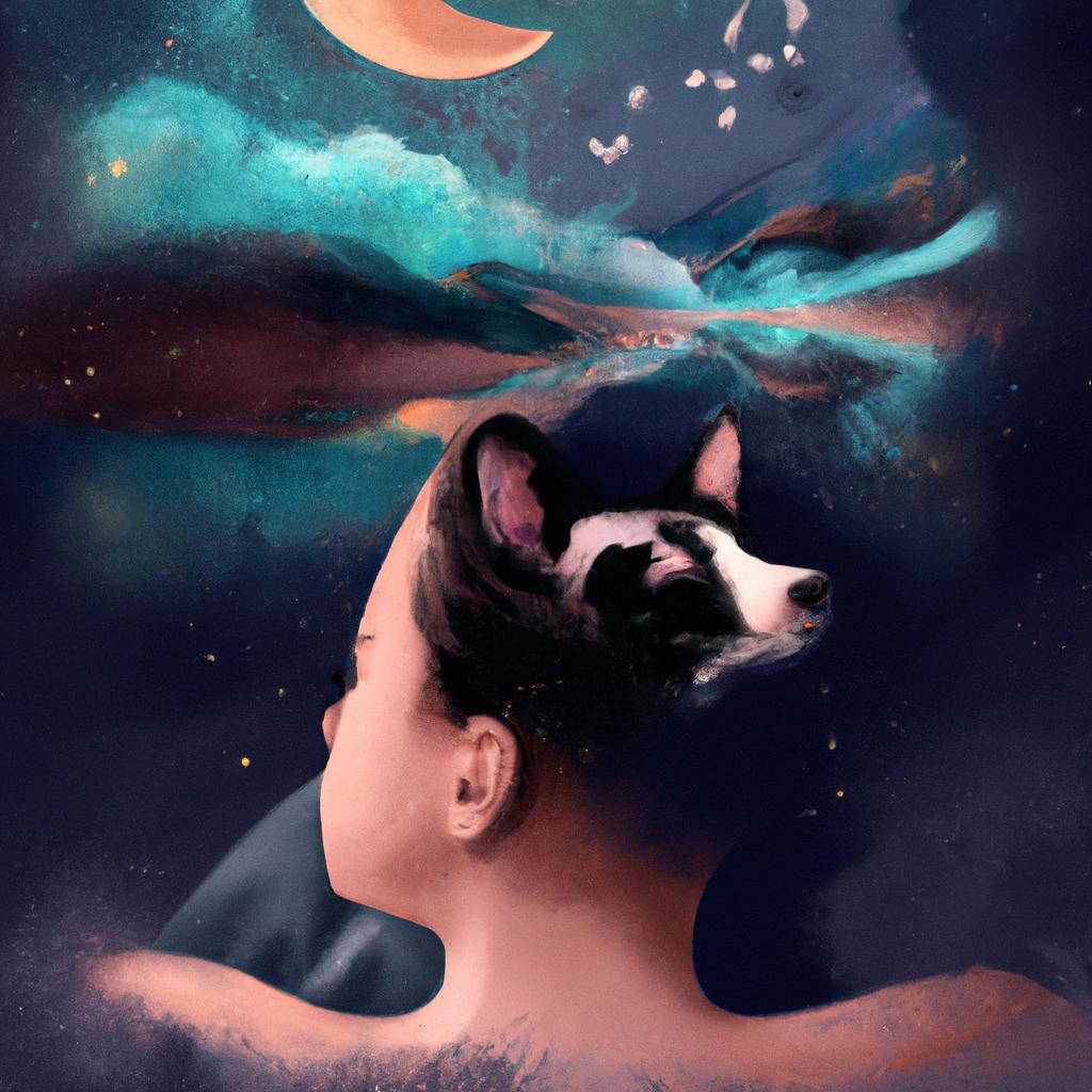 Imagem de capa do post "Sonhar com Cachorro Mordendo o Pescoço: O Significado Revelado!" com um desenho digital