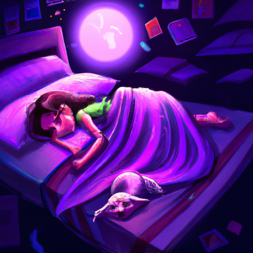 Imagem de capa do post "Sonhar com Cachorro na Cama: Descubra o Significado!" com um desenho digital