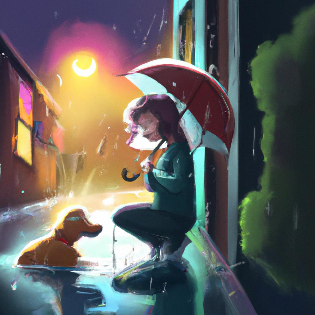 sonhar com cachorro na chuva3