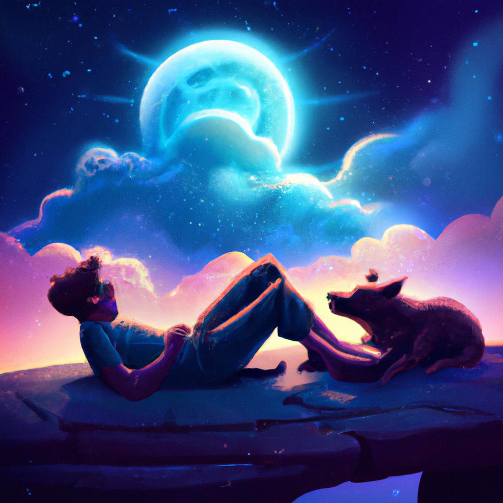 Imagem de capa do post "Descubra o que Sonhar com Cachorro no Cio Significa!" com um desenho digital