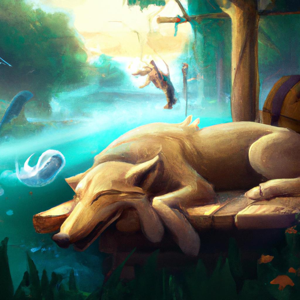 Imagem de capa do post "Descubra o Significado de Sonhar com Cachorro no Jogo de Bicho!" com um desenho digital