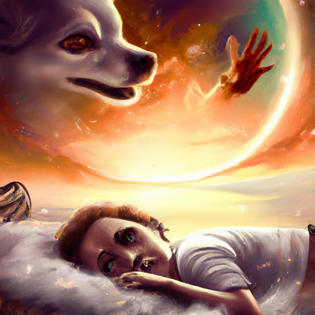 Imagem de capa do post "Sonhar com Cachorro Pequeno Mordendo: Descubra o Significado!" com um desenho digital