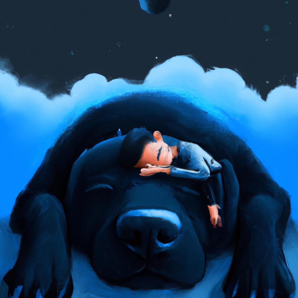 Imagem de capa do post "Descubra o Significado: Sonhar com Cachorro Preto Pequeno". com um desenho digital