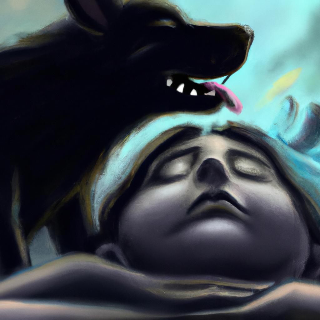 sonhar com cachorro preto querendo morder2