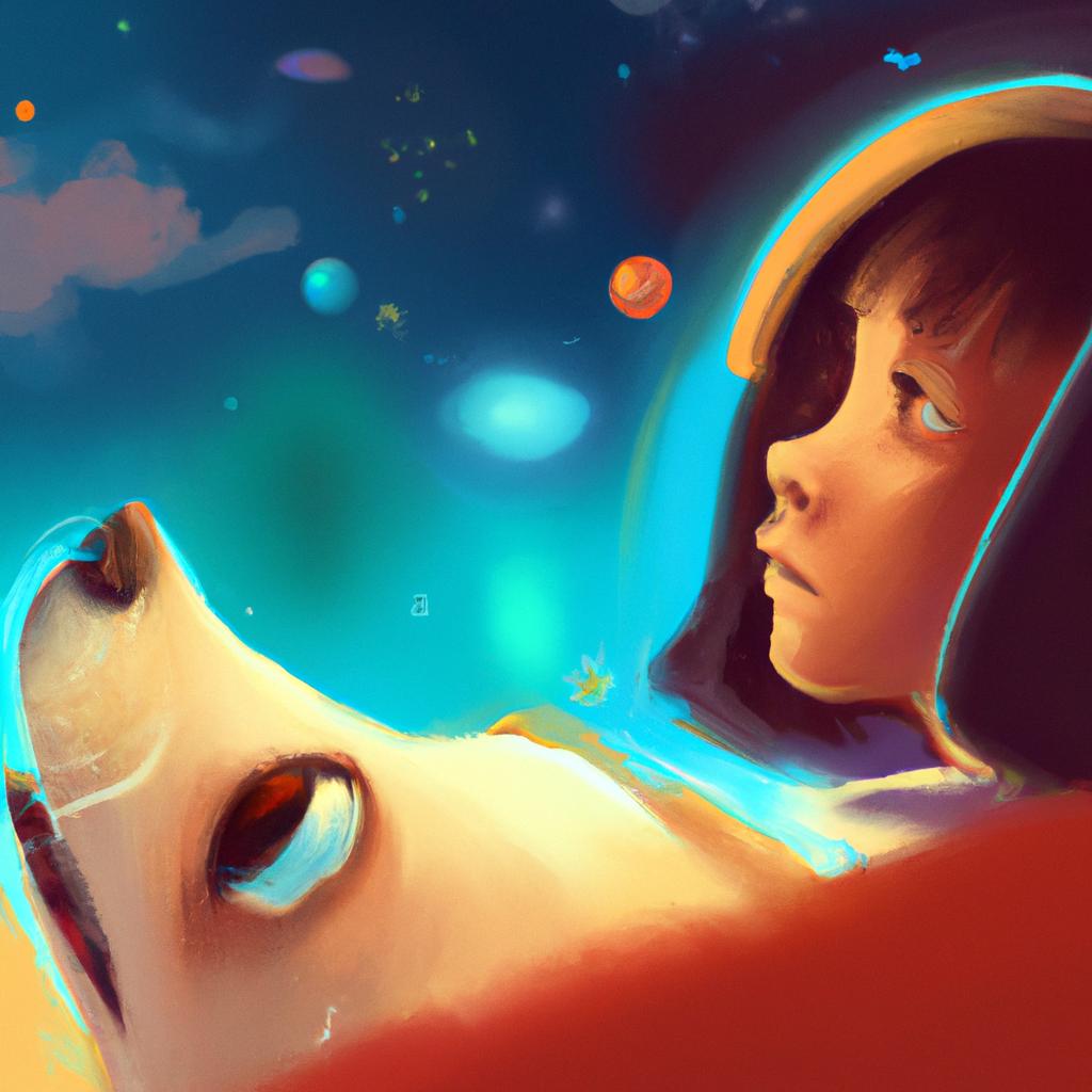 Imagem de capa do post "Descubra o Significado de Sonhar com Cachorro que Fala!" com um desenho digital