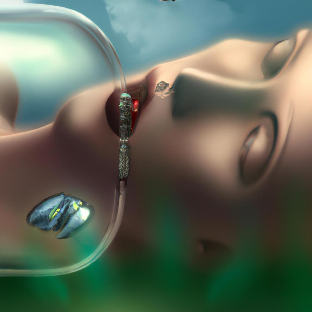 Imagem de capa do post "Descubra o Significado de Sonhar com Cacos de Vidro na Boca!" com um desenho digital