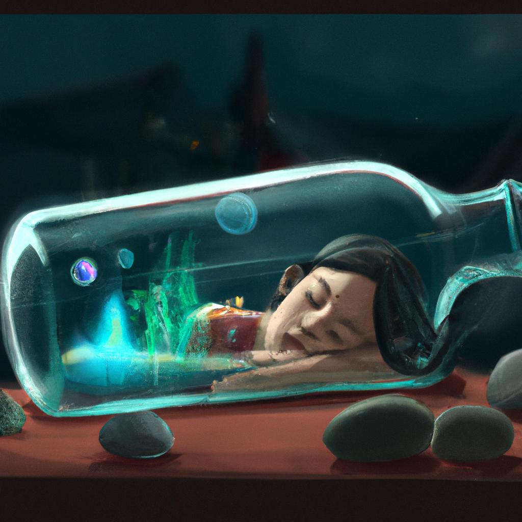 Imagem de capa do post "Sonhar com Cacos de Vidro: Significado Revelado!" com um desenho digital