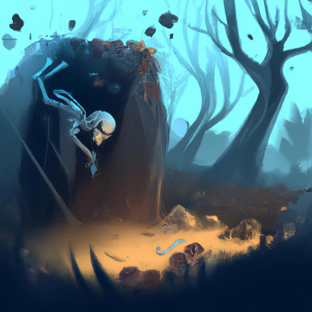 Imagem de capa do post "Descubra o Que Significa Sonhar com Cadáver!" com um desenho digital