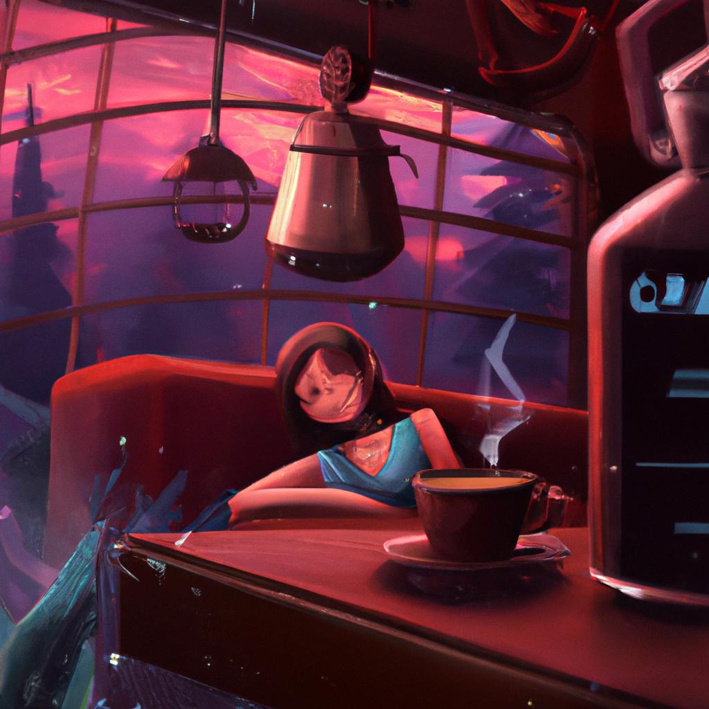 Imagem de capa do post "Descubra o que Significa Sonhar com Café Fraco!" com um desenho digital