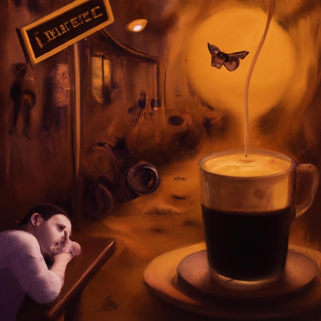 Imagem de capa do post "Descubra o que Significa Sonhar com Café Moido!" com um desenho digital