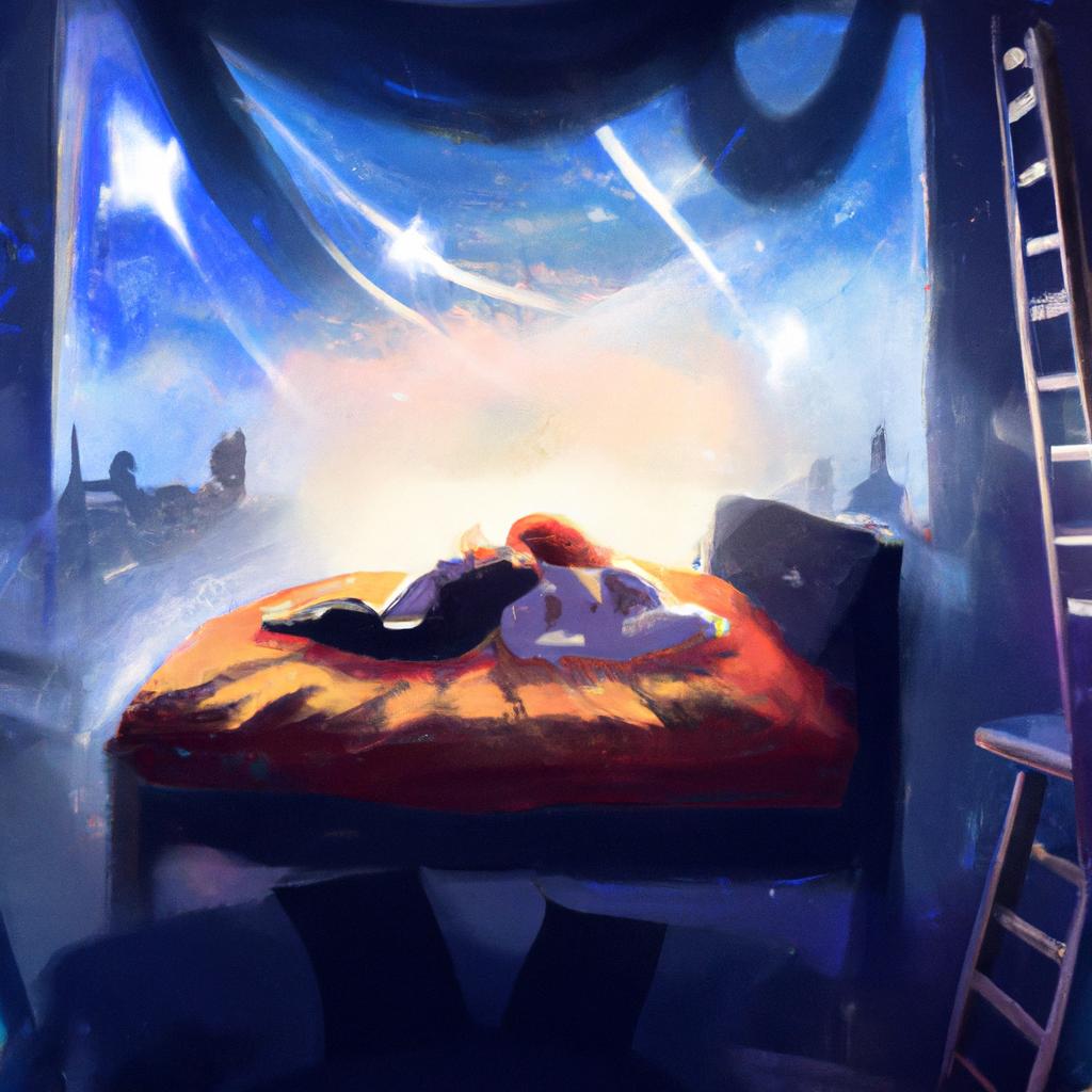 Imagem de capa do post "Descubra o Significado de Sonhar com Cama Casal!" com um desenho digital