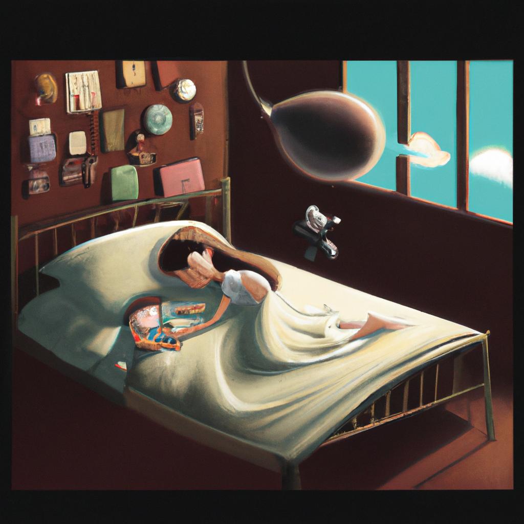 Imagem de capa do post "Compreenda o Significado de Sonhar com Cama de Casal!" com um desenho digital
