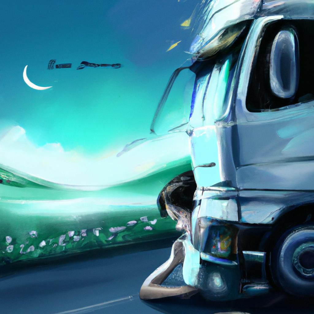 Imagem de capa do post "Descubra o Significado do Sonho com Caminhão Branco!" com um desenho digital
