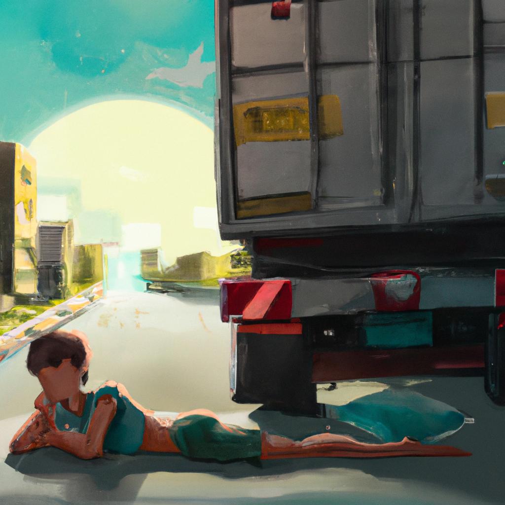 Imagem de capa do post "Descubra o Significado de Sonhar com Caminhão Carregado!" com um desenho digital