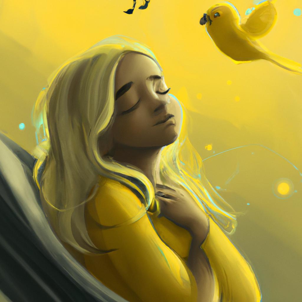 Imagem de capa do post Sonhar com Canário Amarelo: O Que Significa? com um desenho digital