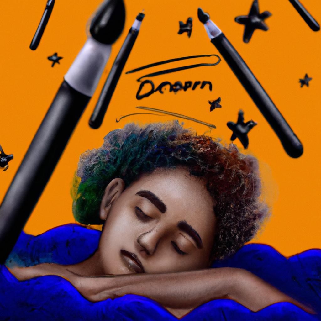 Imagem de capa do post "Descubra o Significado de Sonhar com Canetas!" com um desenho digital