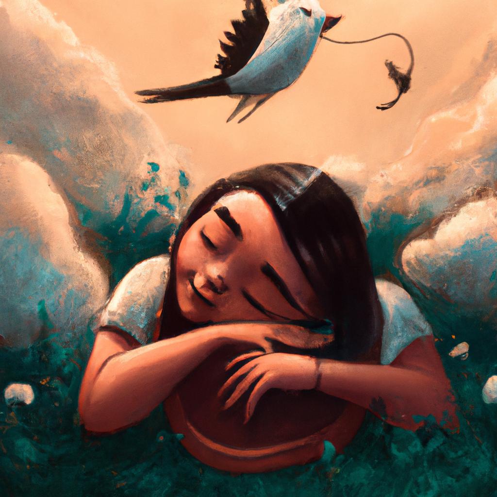 Imagem de capa do post "O Significado do Sonho com Canto de Passarinho: Descubra!" com um desenho digital