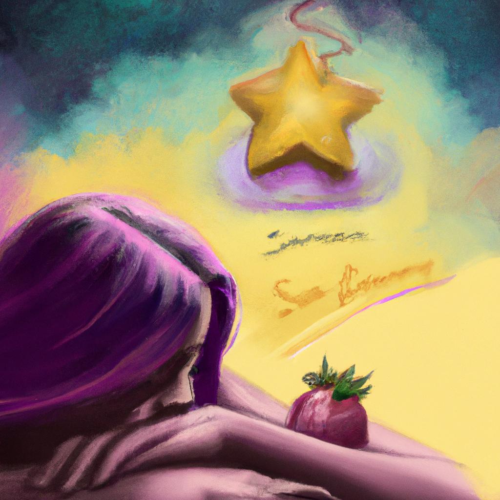 Imagem de capa do post "Descubra o Que Significa Sonhar Com Carambola!" com um desenho digital