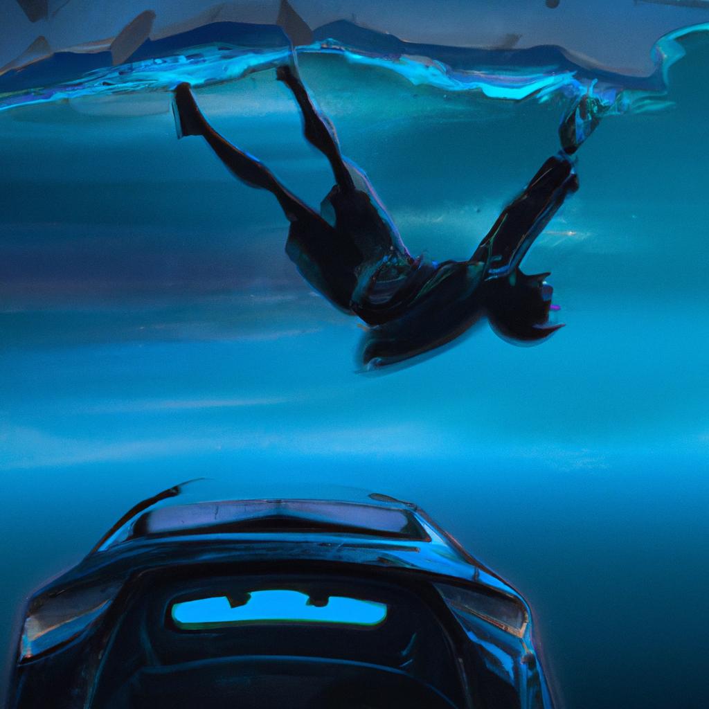 sonhar com carro caindo no mar2