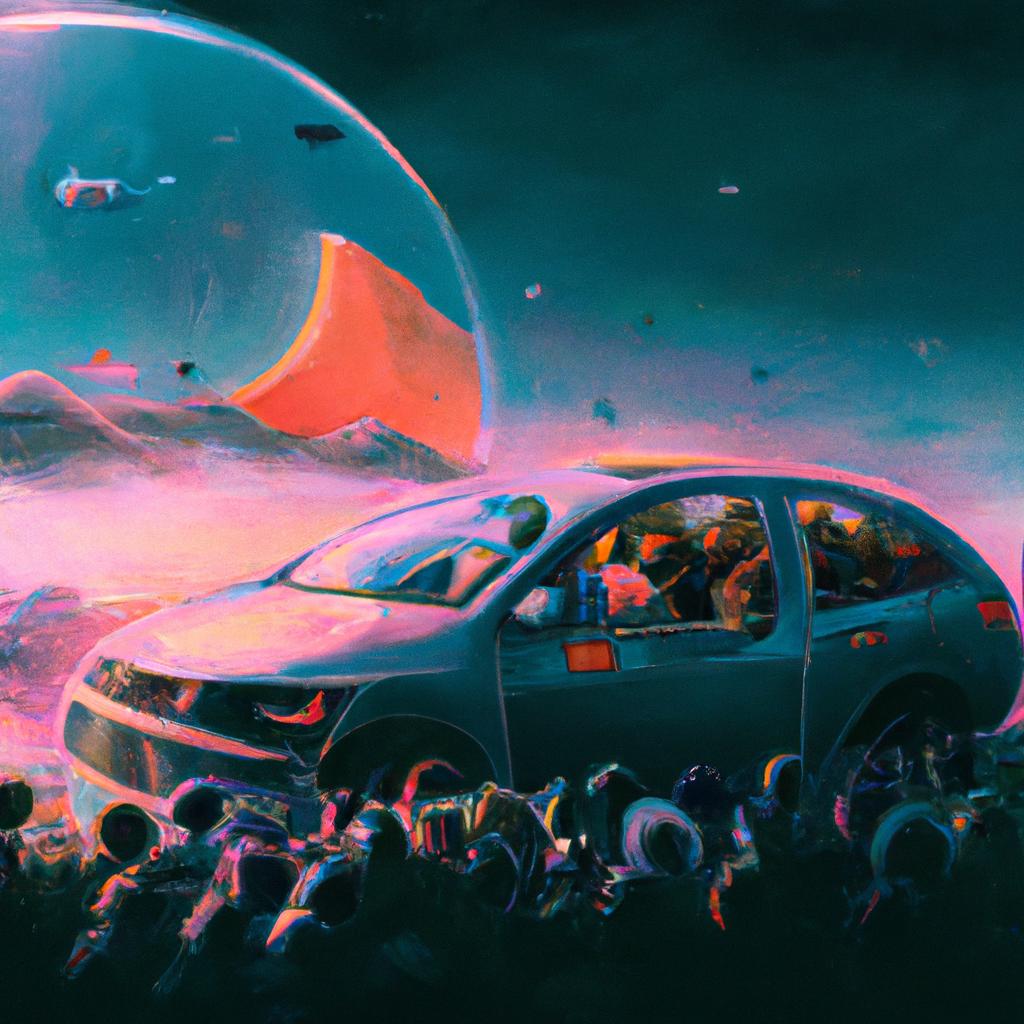Imagem de capa do post "Descubra o Significado de Sonhar com Carro Cheio de Gente!" com um desenho digital