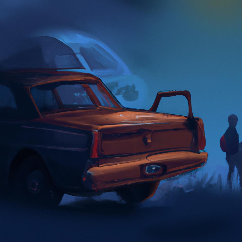 Imagem de capa do post Sonhar com Carro Depenado: O significado Revelado! com um desenho digital