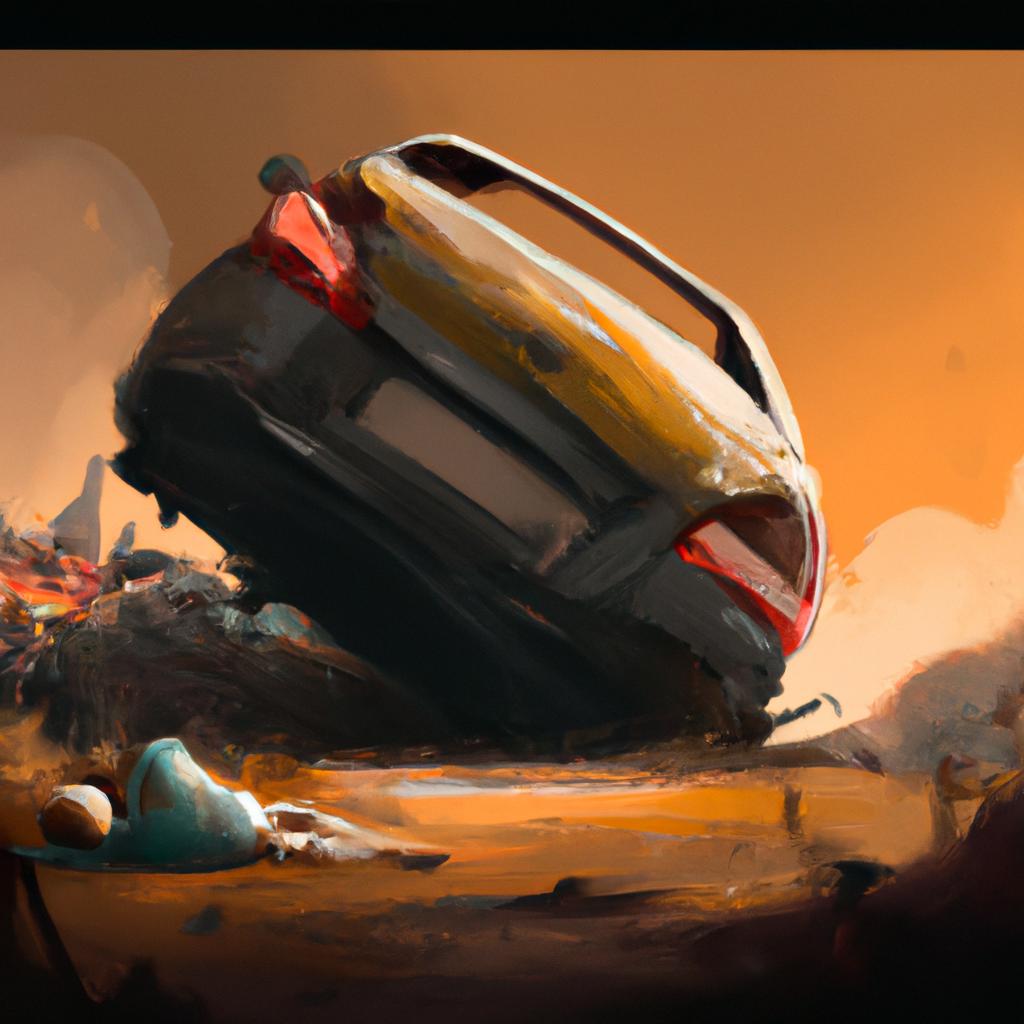 Imagem de capa do post "Sonhar com Carro Estragado: O Significado Revelado!" com um desenho digital